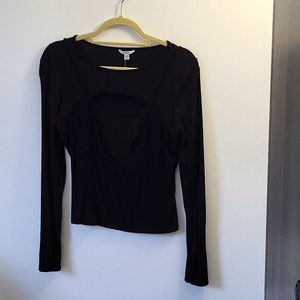 Black cut-out Guess top